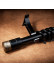 QYR33 1-1/8" Diameter Luxury Black Blue Column Finial Aluminum Alloy Single Double Curtain rod set