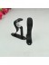 3/4" Floral Cork Finial Steel Single Curtain Rod Set Custom Length Curtain Rod Black Single Bracket