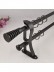 3/4" Hollow Cork Finial Steel Double Curtain Rod Set Custom Length Curtain Rod in Black Color