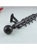 1-1/8" Ball Finial Steel Single Curtain Rod Set Custom Length Curtain Rod in Black Color