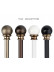 QYR37 1-1/8" Ivory Black Bronze Ball Finial Aluminum Alloy Single Double Curtain rod sets