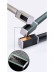 QYR40 1-1/8" Diameter Luxury White Grey Cuboid Finial Aluminum Alloy Single Double Curtain rod sets
