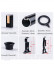 QYR40 1-1/8" Diameter Luxury White Grey Cuboid Finial Aluminum Alloy Single Double Curtain rod sets
