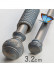 QYRY40 1-1/4"  Aluminum Alloy Thick White Blue Gold Curtain Rod Sets
