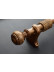 QYRY40 1-1/4"  Aluminum Alloy Thick White Blue Gold Curtain Rod Sets(Color: Gold)
