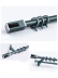QYR40 1-1/8" Diameter Luxury White Grey Cuboid Finial Aluminum Alloy Single Double Curtain rod sets(Color: Blue)