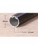 QYR4123 1-1/8" Antique Black White Green Bamboo Finial Aluminum Alloy Single Double Curtain Rod Sets