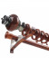 QYR18 1-1/8" Diameter Royal  Aluminum Alloy Wood Grain Single Double Curtain rod set
