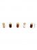 QYR52 1-1/8" Diameter Wood Grain Column Finial Aluminum Alloy Single Double Curtain Rod Sets