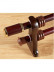 QYR52 1-1/8" Diameter Wood Grain Column Finial Aluminum Alloy Single Double Curtain Rod Sets
