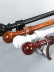 QYR53 1-1/8" Diameter Wood Grain Super Thick Aluminum Alloy Single Double Curtain rod sets