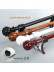 QYR53 1-1/8" Diameter Wood Grain Super Thick Aluminum Alloy Single Double Curtain rod sets