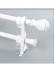 QYR53 1-1/8" Diameter Wood Grain Super Thick Aluminum Alloy Single Double Curtain rod sets