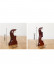 QYR54 1-1/8" Diameter Wood Grain Super Thick Aluminum Alloy Single Double Curtain rod sets