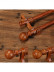 QYR58 1-1/8" Diameter Wood Aluminum Alloy Single Double Curtain rod sets