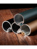 QYR59 1-1/8" Diameter Luxury Luxury Black Gold Spiral Finial Aluminum Alloy Single Double Curtain rod sets