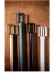 QYR59 1-1/8" Diameter Luxury Luxury Black Gold Spiral Finial Aluminum Alloy Single Double Curtain rod sets