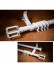 QYR59 1-1/8" Diameter Luxury Luxury Black Gold Spiral Finial Aluminum Alloy Single Double Curtain rod sets