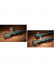 QYR59 1-1/8" Diameter Luxury Luxury Black Gold Spiral Finial Aluminum Alloy Single Double Curtain rod sets