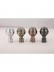 QYR62 1-1/8" Coree 28mm Diameter Steel Curtain Rod Set With Ball Finial