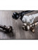 QYR67 1-1/8" Ivory Black Bronze Ball Finial Aluminum Alloy Single Double Curtain rod set