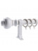 QYR67 1-1/8" Ivory Black Bronze Ball Finial Aluminum Alloy Single Double Curtain rod set(Color: Ivory)