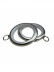 QYR77 1-1/8" Diameter Royal  Aluminum Alloy Wood Grain Single Double Curtain rod set