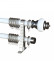 QYR77 1-1/8" Diameter Royal  Aluminum Alloy Wood Grain Single Double Curtain rod set