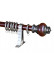 QYR77 1-1/8" Diameter Royal  Aluminum Alloy Wood Grain Single Double Curtain rod set(Color: Red wood)