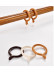 QYR79 1-1/8" Diameter  Aluminum Alloy Wood Grain Single Double Curtain rod sets