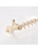 QYR79 1-1/8" Diameter  Aluminum Alloy Wood Grain Single Double Curtain rod sets(Color: White)