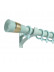 QYR80 1-1/8" Diameter Luxury Pink Blue Green Column Finial Aluminum Alloy Single Double Curtain rod sets(Color: Green)