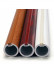 QYR85 1-1/8" Diameter Wood Grain Super Thick Aluminum Alloy Single Double Curtain rod sets