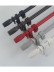 QYR86 1-1/8" New Arrival Luxury White Black Red Aluminum Alloy Matte Curtain rod sets
