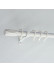 QYR86 1-1/8" New Arrival Luxury White Black Red Aluminum Alloy Matte Curtain rod sets(Color: White)