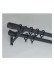 QYR86 1-1/8" New Arrival Luxury White Black Red Aluminum Alloy Matte Curtain rod sets