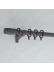 QYR86 1-1/8" New Arrival Luxury White Black Red Aluminum Alloy Matte Curtain rod sets(Color: Coffee)