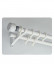 QYR87 1-1/8" Luxury White Grey Coffee Aluminum Alloy Matte Curtain rod sets