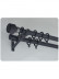 QYR87 1-1/8" Luxury White Grey Coffee Aluminum Alloy Matte Curtain rod sets