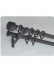 QYR87 1-1/8" Luxury White Grey Coffee Aluminum Alloy Matte Curtain rod sets
