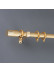 QYR89 1-1/8" New Arrival Luxury White Grey Gold Aluminum Alloy Curtain rod sets(Color: Gold)