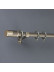 QYR89 1-1/8" New Arrival Luxury White Grey Gold Aluminum Alloy Curtain rod sets(Color: Champagne)