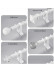 QYR92 1-1/8" New Style Crystal Ball Finial Aluminum Alloy Single Double Curtain rod sets(Color: White)