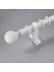 QYR92 1-1/8" New Style Crystal Ball Finial Aluminum Alloy Single Double Curtain rod sets