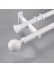 QYR92 1-1/8" New Style Crystal Ball Finial Aluminum Alloy Single Double Curtain rod sets
