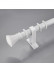 QYR92 1-1/8" New Style Crystal Ball Finial Aluminum Alloy Single Double Curtain rod sets