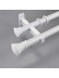 QYR92 1-1/8" New Style Crystal Ball Finial Aluminum Alloy Single Double Curtain rod sets