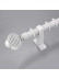QYR92 1-1/8" New Style Crystal Ball Finial Aluminum Alloy Single Double Curtain rod sets