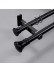QYR92 1-1/8" New Style Crystal Ball Finial Aluminum Alloy Single Double Curtain rod sets