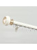 QYR98 On Sales Ivory Black Blue Gold Aluminum alloy Curtain Track Set With Ball Finials(Color: Ivory)
